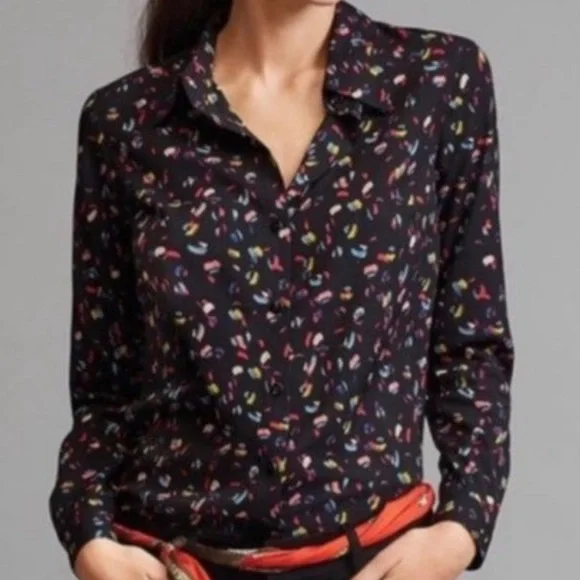 CAbi Ferris Rainbow Confetti Button Down B… - Picture 2 of 9